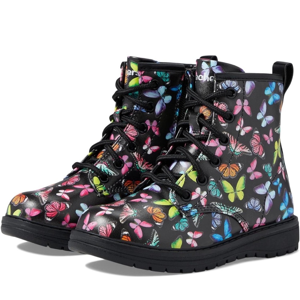 Skechers Girl's Gravlen-Butterfly Squad Boot Sneaker, New in Box, Size 2